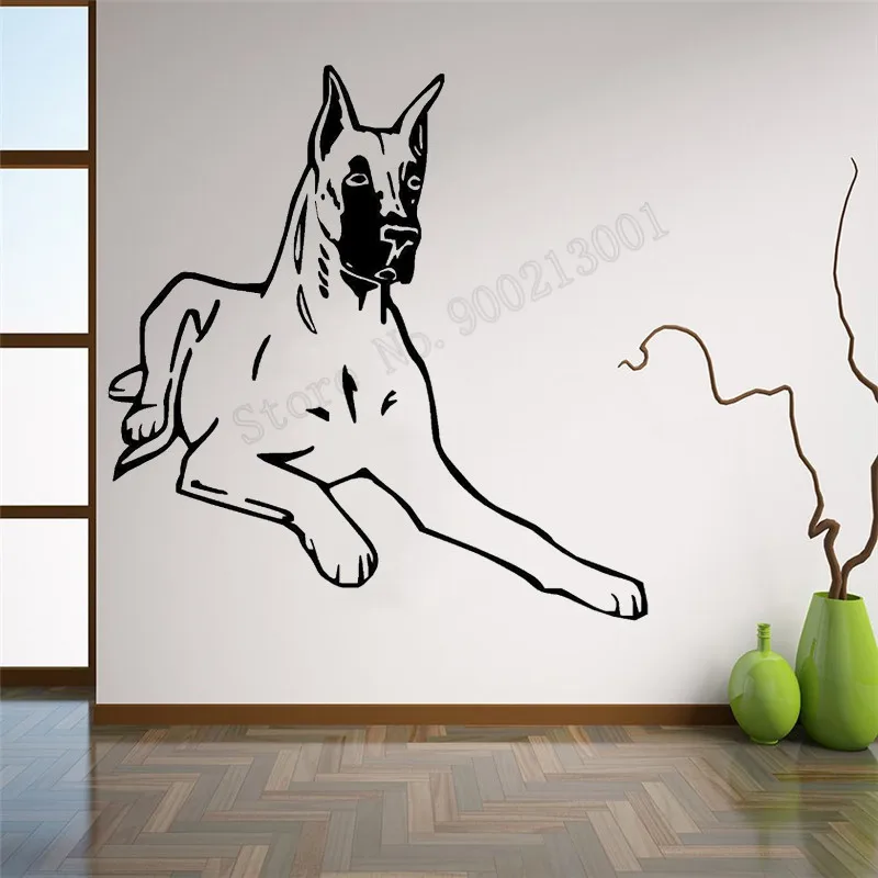 Great Dang Dog Настенная Наклейка для украшения дома виниловый художественный съемный