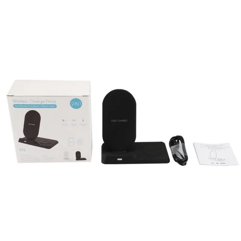 Беспроводное зарядное устройство 2 в 1 магнитный держатель для телефона