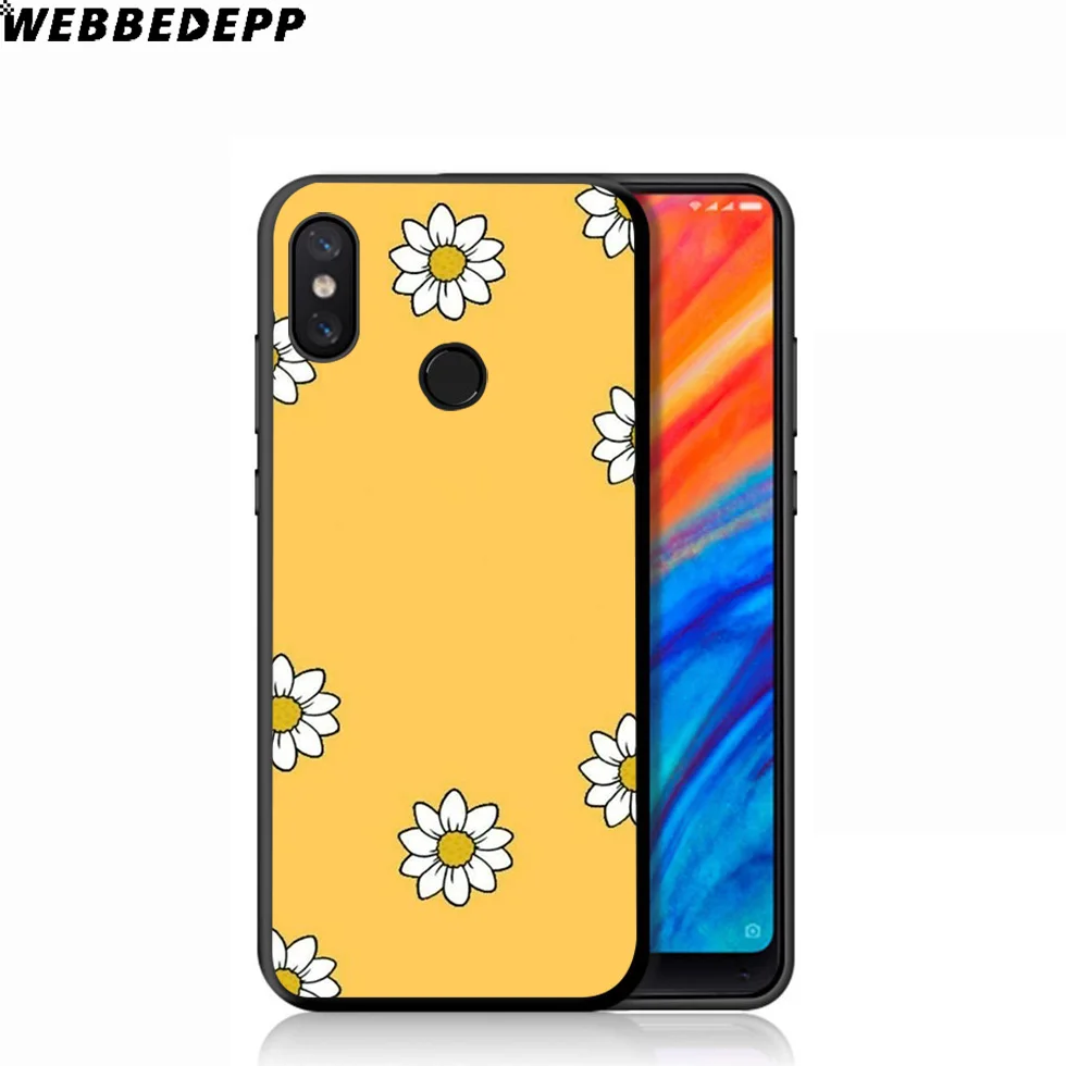 WEBBEDEPP желтый мягкий чехол с подсолнухом для Xiaomi Mi 9T 9 8 SE 6 A1 A2 A3 Lite MiA1 MiA2 MiA3 F1 MAX 3 Mi8 CC9E