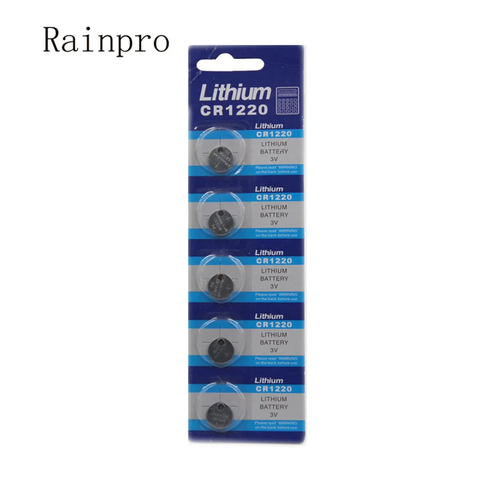 Rainpro 10 шт./лот CR1220 1220 кнопочная литиевая батарея хорошего качества | Электроника