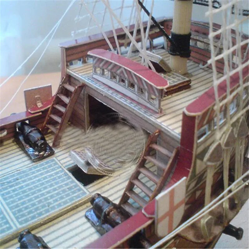 1:100 3D английские золотые задние галеоны корабль лодка Бумажная модель Сборка