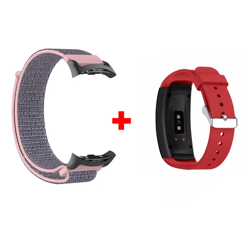 Color2 2 в 1 запястье для samsung gear Fit 2 Pro браслет нейлоновый ремешок для samsung Fit2 SM-R360 Смарт часы gear Fit2 Pro ремешок - Цвет: Color2