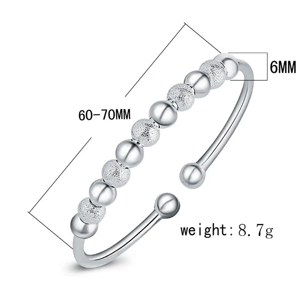 KITEAL Hot Sale Lucky Temperament Golden Silver Color Frosted Beads Exquisite Bracelet Girlfriend Birthday's Gift | Украшения и