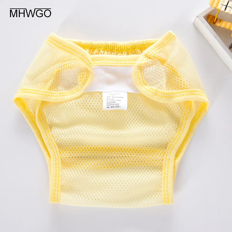 MHWGO подгузники для новорождённых многоразовые муслиновые фиксированные Couche Iavable