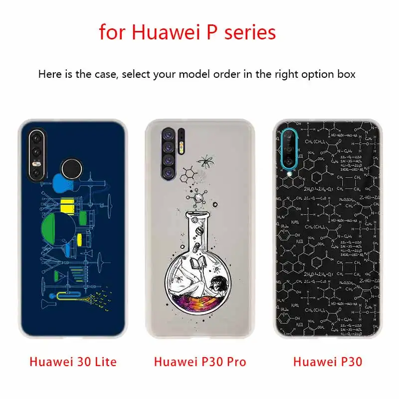 MLLSE химический чехол для рисования силиконовый мягкий ТПУ Huawei P30 P40 P20 Pro P10 P9 Lite P Smart