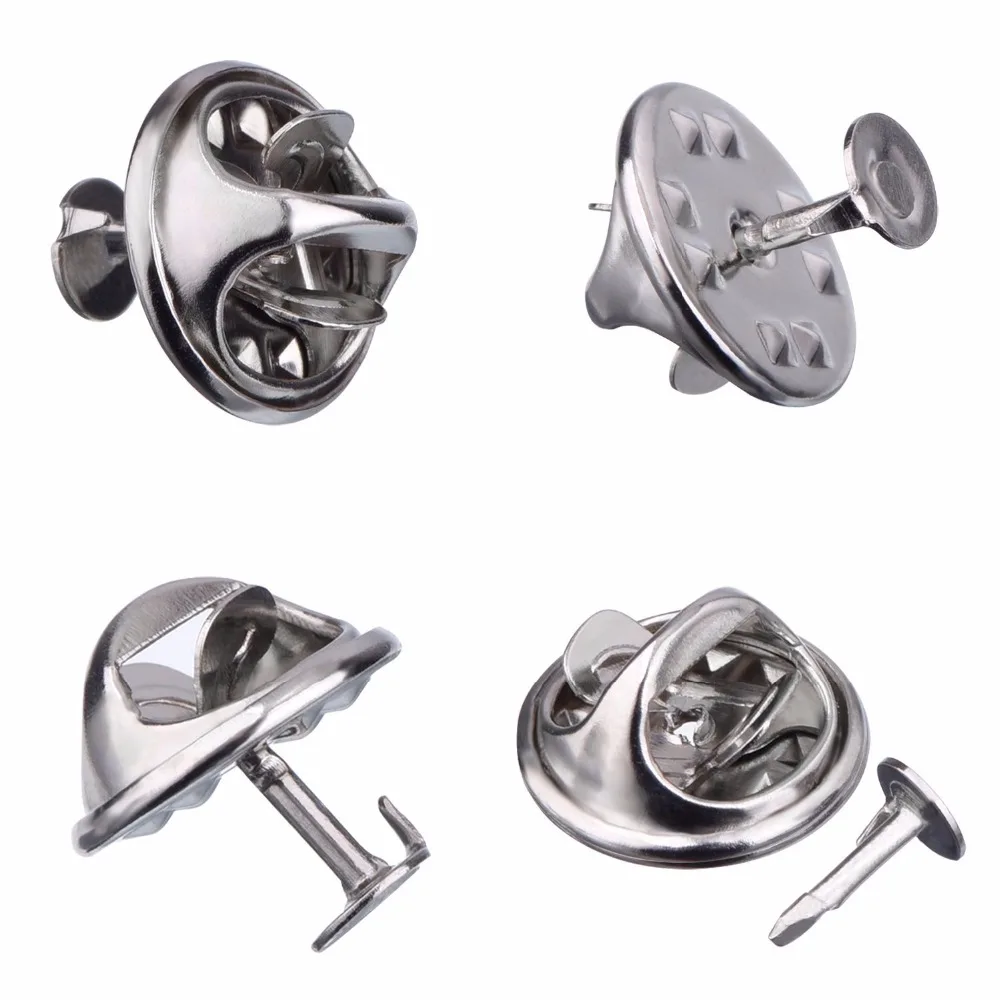 100 пар зажимов для галстука бабочки Сменные зажимы зажима задней крышки с пустыми