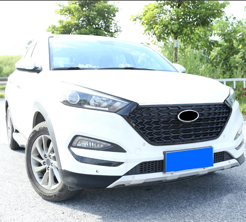 Lsrtw2017 Abs автомобиля Передняя решетка чистая средняя сетка для hyundai Tucson