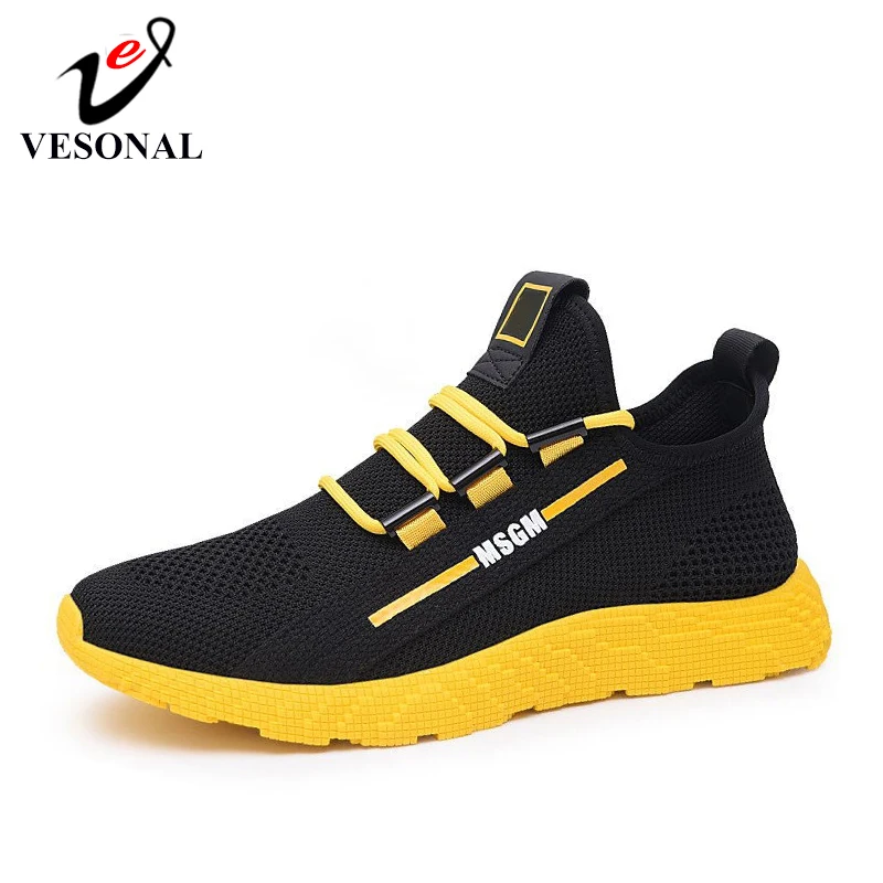VESONAL Brand 2019 New Mesh Men Shoes Casual Lightweight Breathable Comfortable Walking Male Sneakers Tenis Footwear | Обувь