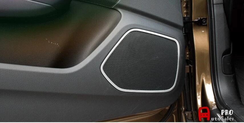 

Interior inside Side Door stereo Speaker frame decoration Cover Trim 4pcs For Audi Q3 2012-2015
