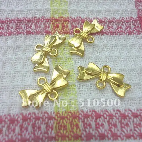 Подвеска бант из цинкового сплава золотого цвета 70 шт.|diy jewelry|jewelry accessoriesaccessories diy |