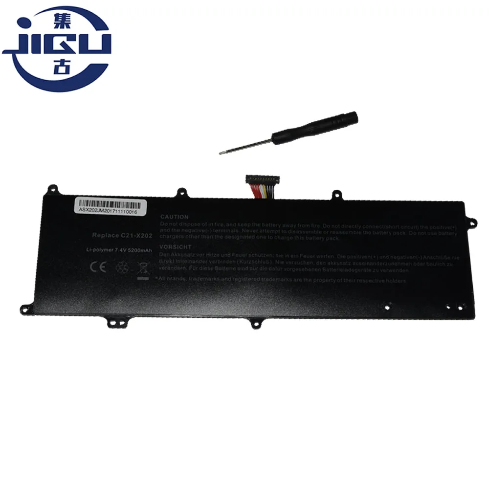 Аккумулятор JIGU для ноутбука X201E S200L3217E ASUS S200LI236 VivoBook C21 X202 S200 X201x Series|laptop battery|laptop battery