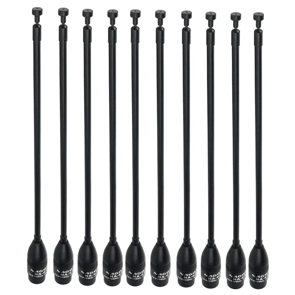 10x NAGOYA NA-636 SMA-M Telescopic Antenna UHF/VHF 50W for RETEVIS BAOFENG TYT