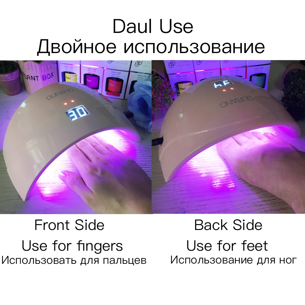 Бурано 24 Вт УФ светодиодный Гель лак лампа для ногтей Сушилка отверждающий свет
