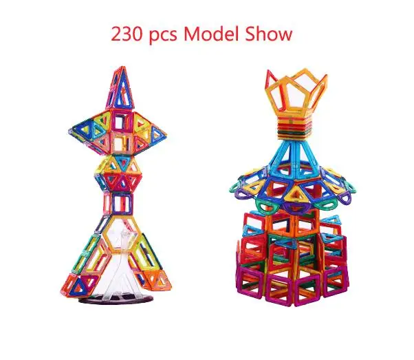 230 шт. похожие 3D магнитных блоков строительство комплекты игрушки комплект
