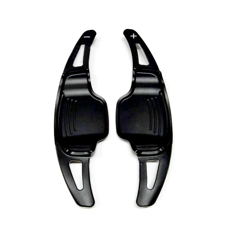 Black For Opel Astra K Interior Steering Wheel DSG Paddle Shifters Extensions 2pcs Car Styling - Название цвета: Black