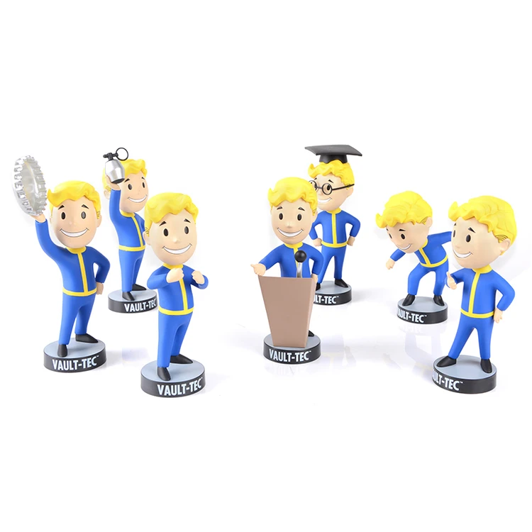 Аниме Фигурка 13 см, игровые головки Fallout 4 Vault Boy, игрушка Bobbleheads, серия 1, экшн-фигурка, коллекционные модели, игрушки, игрушки