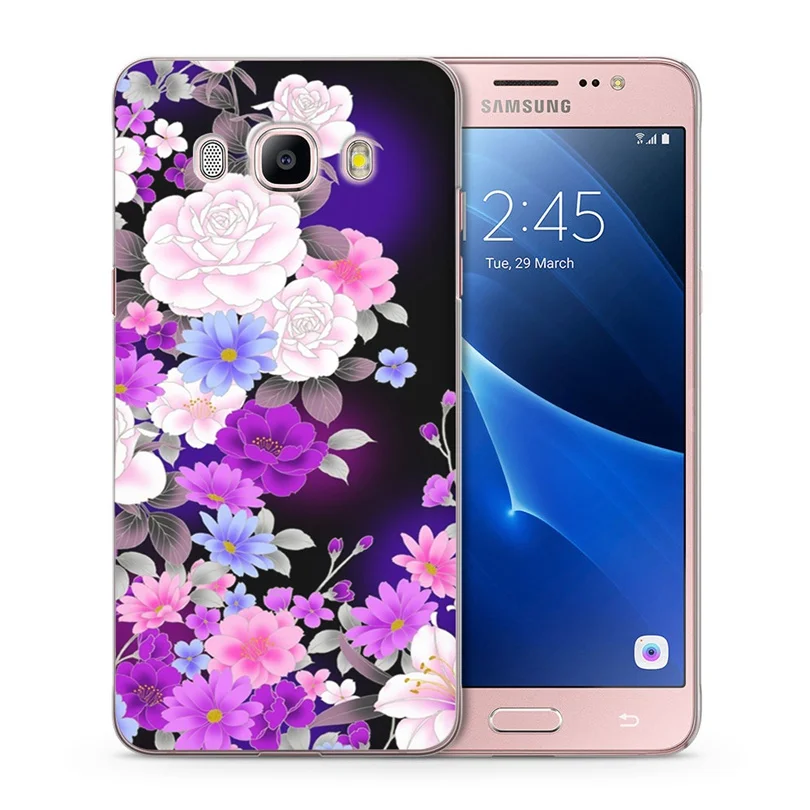 Для Samsung Galaxy A320F J730F A3 A5 J2 prime J3 J5 J7 G530H S8/plus Note 8 цветной мягкий чехол с цветочным