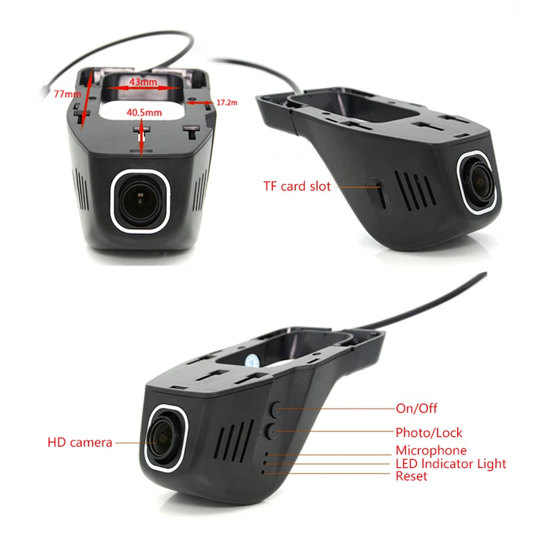 Junsun видеорегистратор WIFI регистратор Car DVR видеорегистраторы автомобильные Novatek