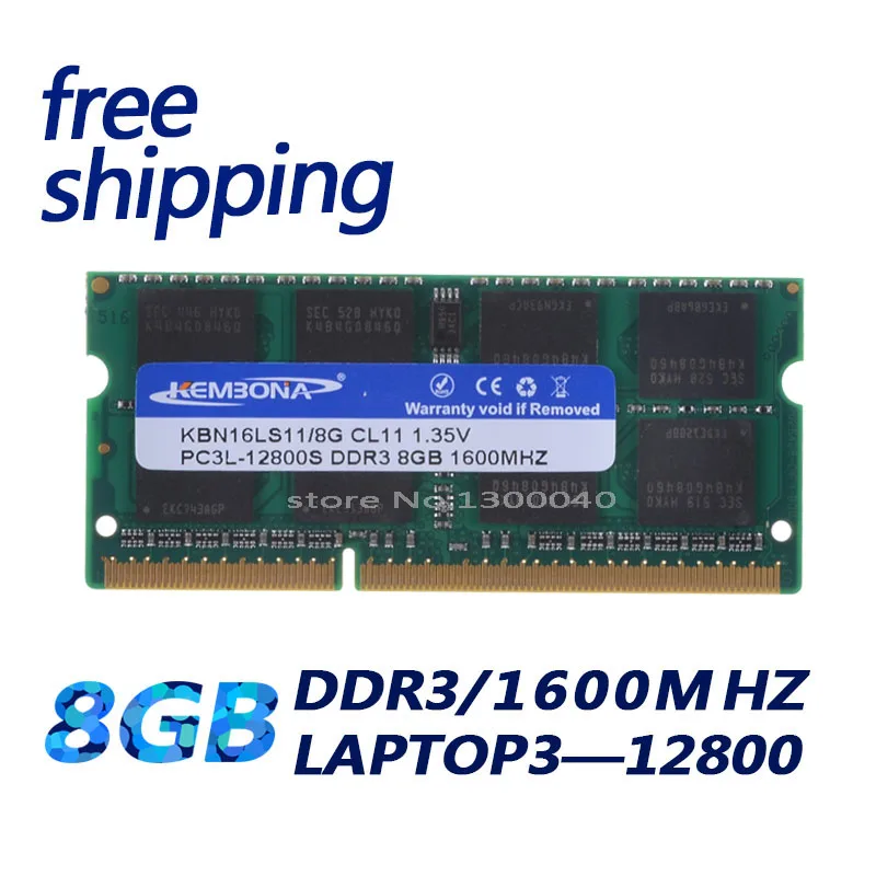 KEMBONA Лучшая цена продажа 1 35 в DDR3L 1600 МГц DDR3 PC3L 12800S 8 ГБ модуль памяти оперативная