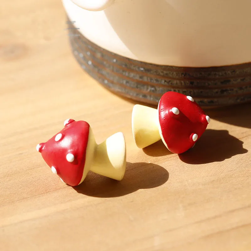 Миниатюрный красный гриб сказочный сад домашнее украшение для дома мини ремесло