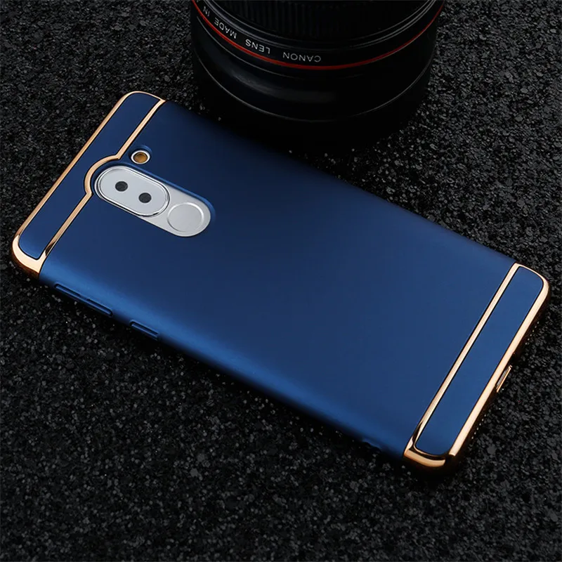 For Huawei Honor 6X Case Premium Plating Anti-Knock Smooth Hard Plastic Protective GR5 2017 Nova 3 3i 3e | Мобильные телефоны и