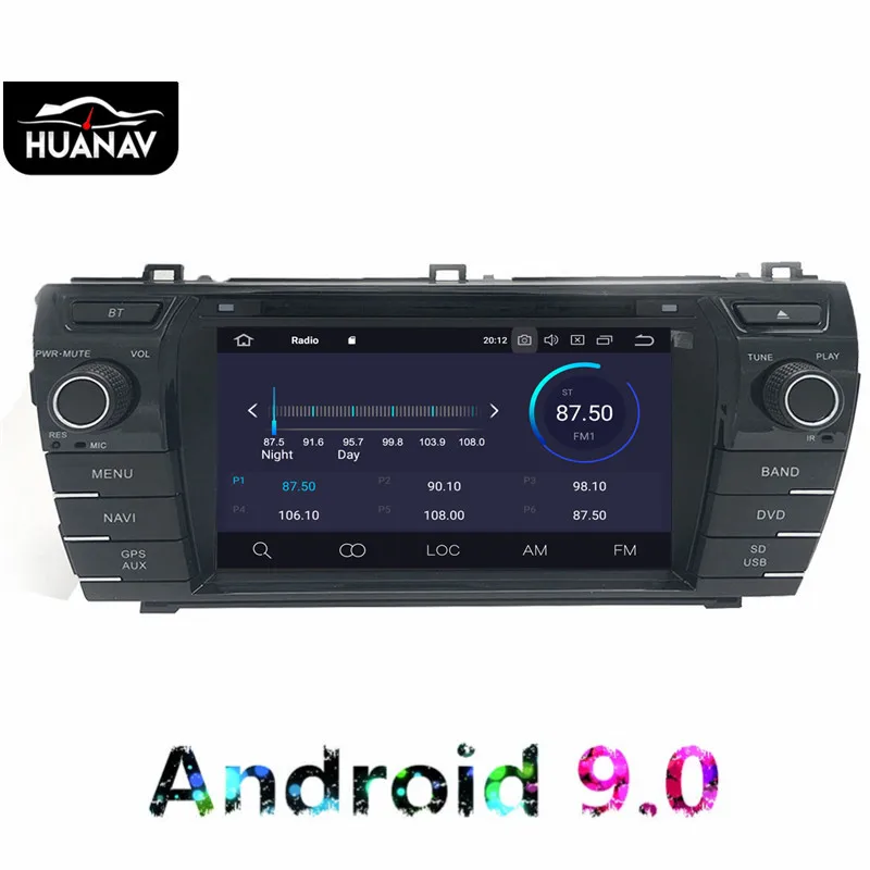 Android 9,0 Автомобильный CD dvd-плеер gps навигация для Toyota Corolla 2013 Автомобильный мультимедийный автомобильный радиоприемник головное устройство