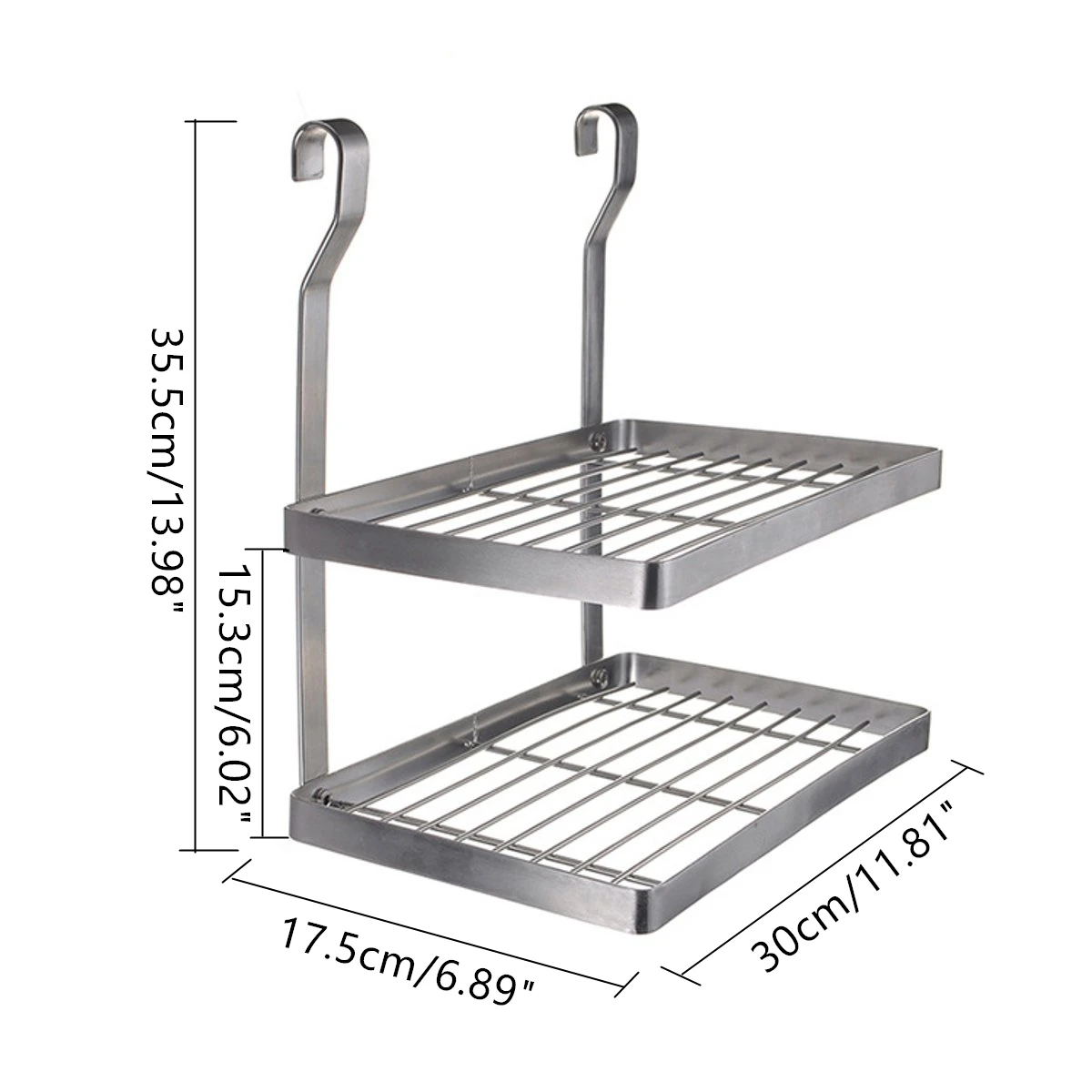 2 Seasoning Rack A Кухонный Органайзер из нержавеющей стали многофункциональная сушилка для посуды настенный держатель для подвесного хранения посуды полка-сушилка для посуды 8 типов - Цвет: 2 Seasoning Rack A