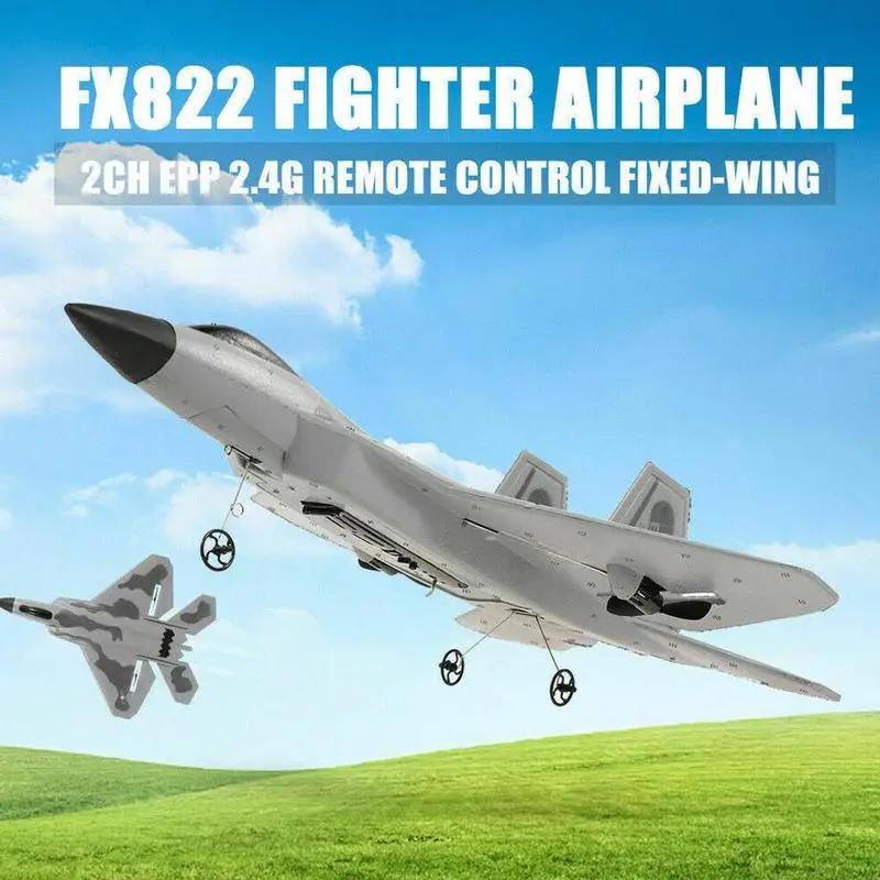 

FX-822 2,4 ГГц EPP RC Самолет RTF с Батарея пульт дистанционного управления RC Квадрокоптер беспилотный летательный аппарат модель F22 камуфляж RC само...