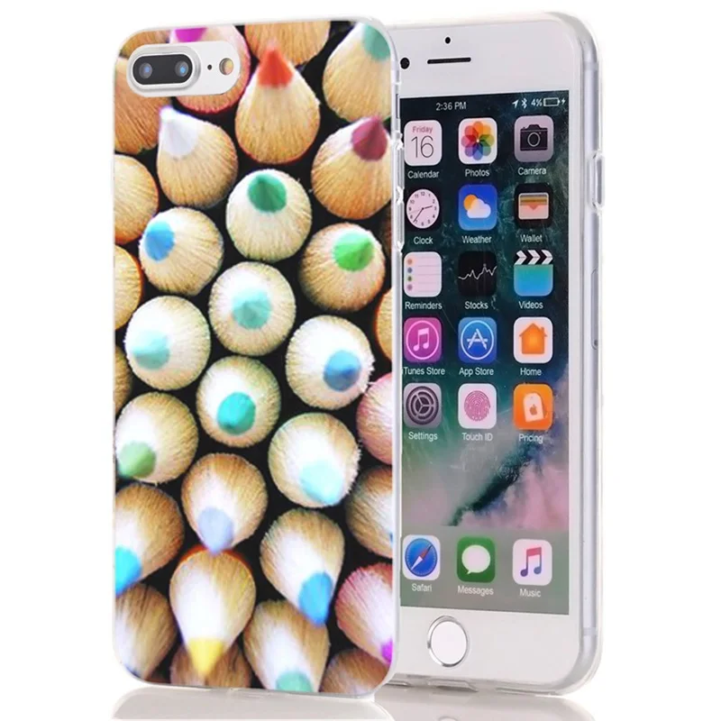 Для iPhone 6 7 8 4 &quotдля X Plus plus 5 5&quot чехол из ТПУ Защитная задняя крышка для девочек