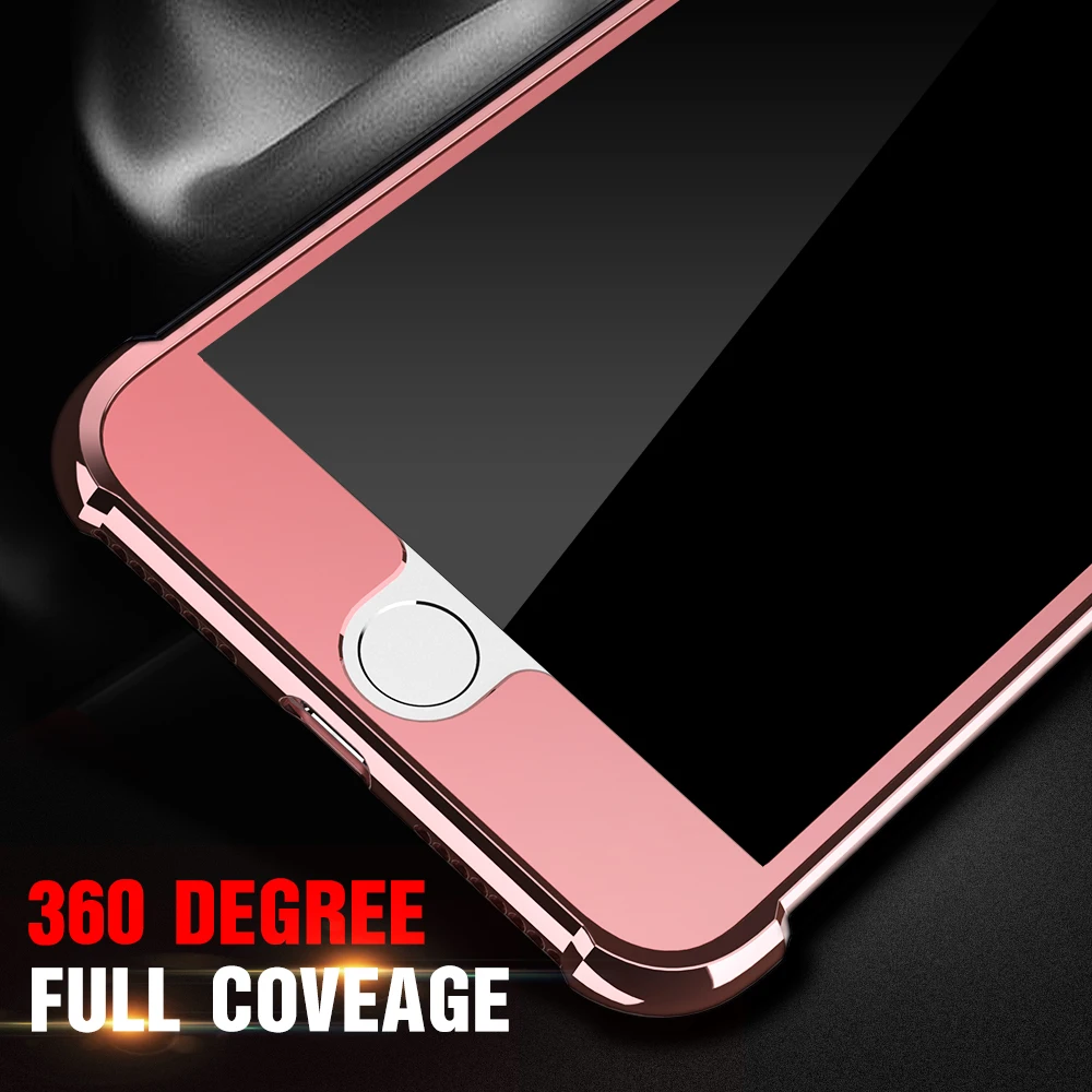 FLOVEME противоударный чехол для iPhone 8 7 6 S чехлы с покрытием рамкой 6S Plus полный