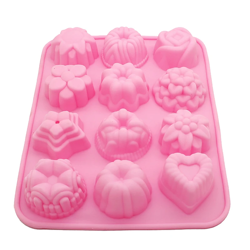 Креативный торт DIY формы цветок силиконовый ледяной куб шоколадный печенье мыло