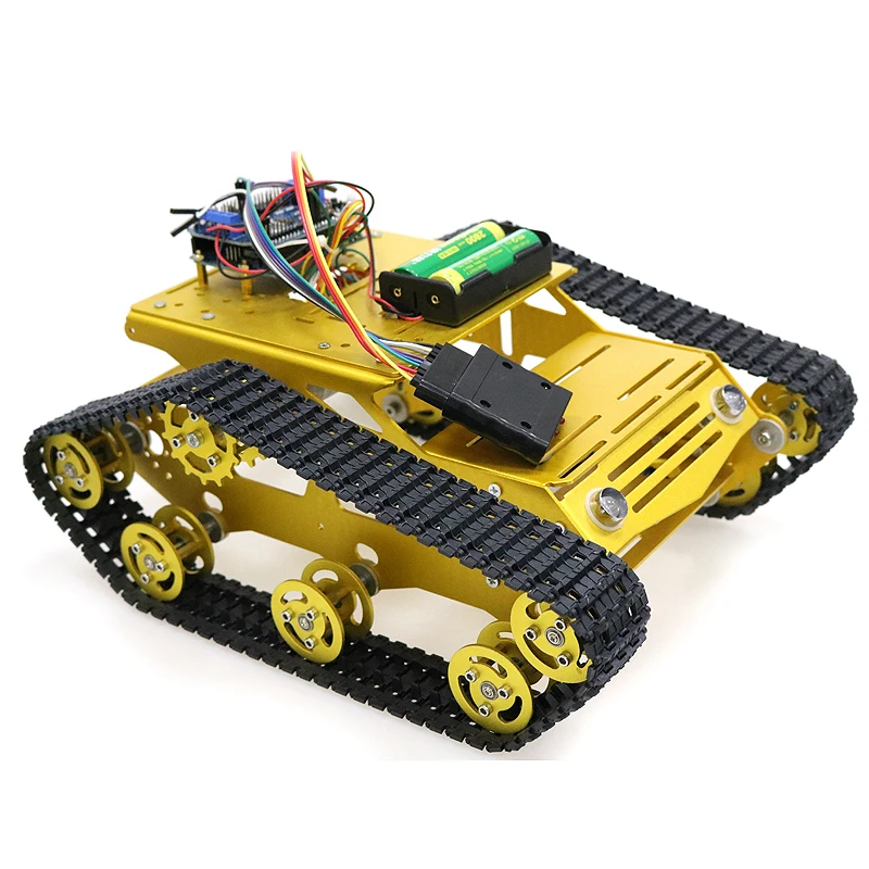 PS2 джойстик управления умный робот танк шасси с двойным DC 12V мотор + плата Arduino