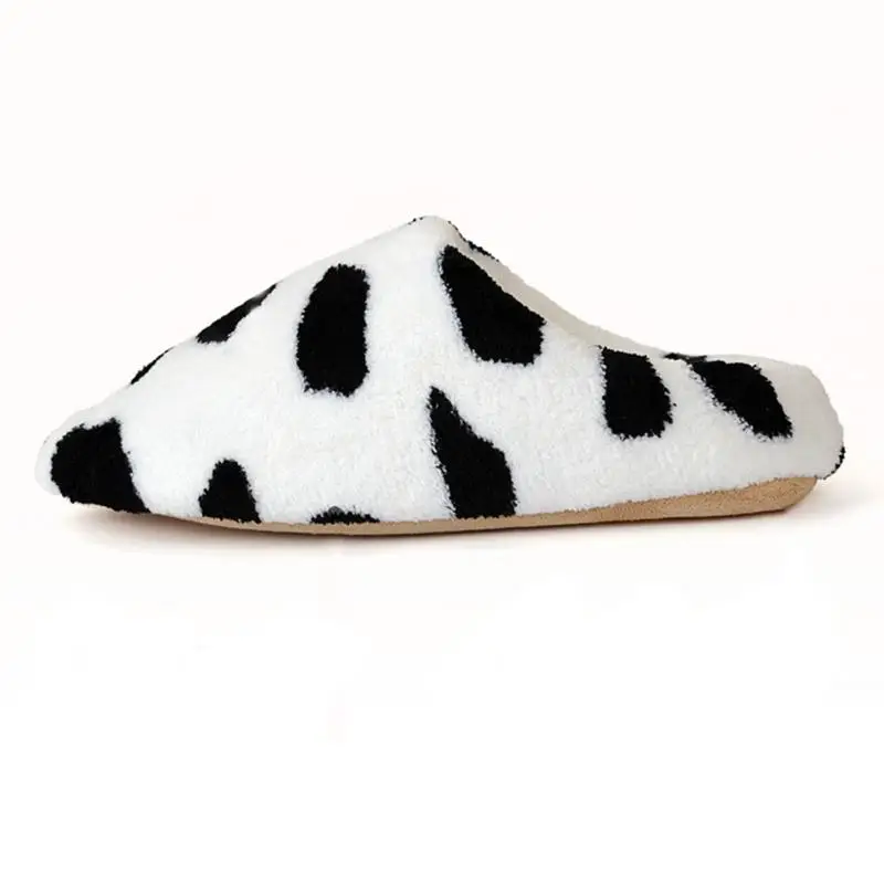 Женская обувь теплая зимняя домашняя из плюша нескользящая мягкие тапочки