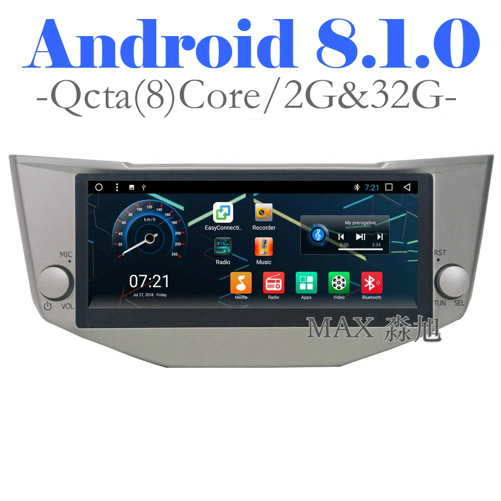 Макс Android 8.1.0 автомобильный dvd плеер для Lexus RX330/RX200/RX350 автомобильное радио Bluetooth