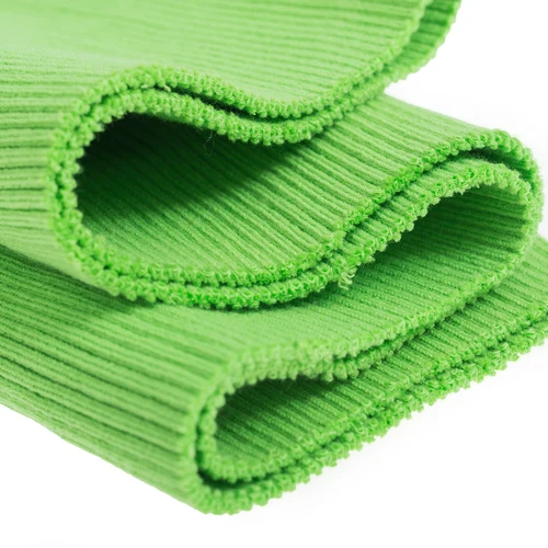 Bright green Толстый хлопок вырез манжеты нижний подол одежды ребра трикотажная ткань для детской одежды аксессуары - Цвет: Bright green