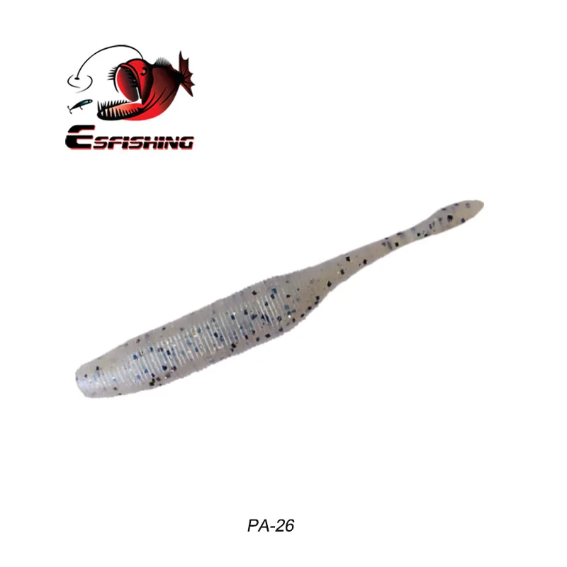PA26 Esfishing рыболовные приманки весна мягкий силиконовый привод Shad 10 см 8 шт. снасти для рыбалки на карпа приманка китайская форель соленая - Цвет: PA26