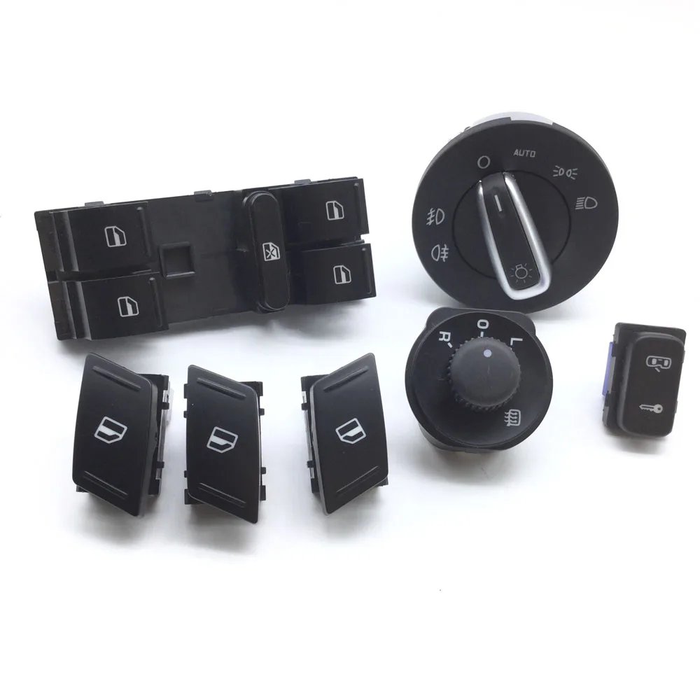 

For Skoda Octavia MK2 Yeti HeadLight Window Mirror Control Switch Button 1Z0962125A 1Z0959858B 1Z0959856 1Z0959855 1Z0941431K