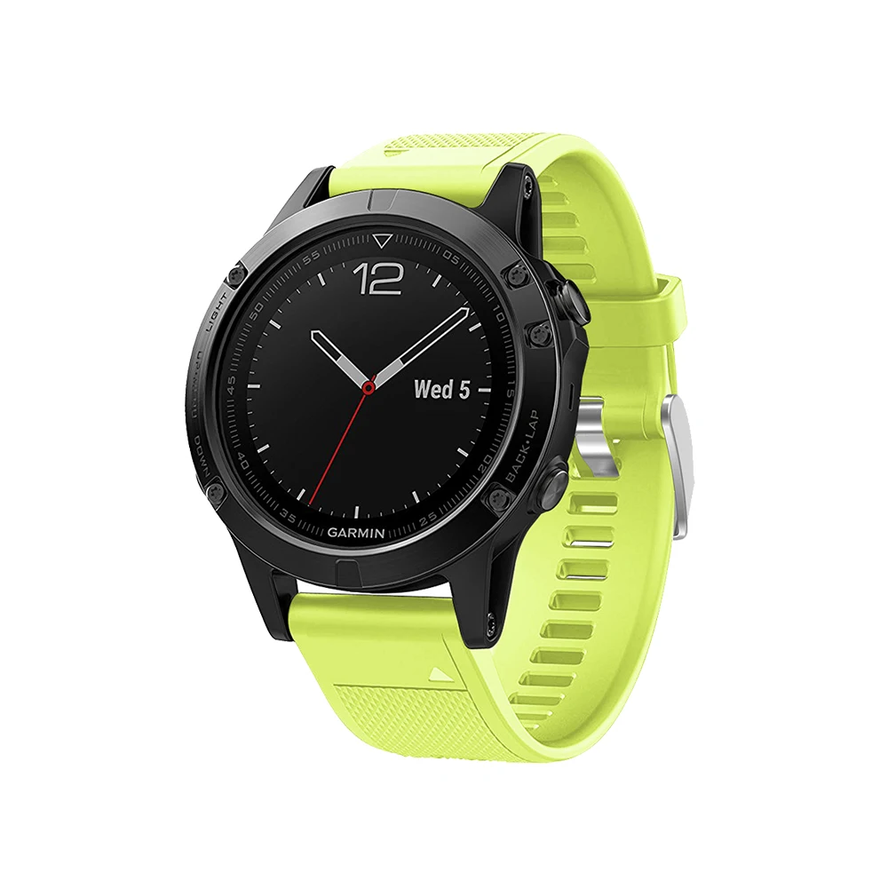 Ремешок для наручных часов быстросъемный браслет Garmin Fenix 5 спортивный Цветной