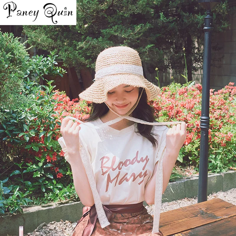 Новая плетеная шляпа от солнца ручной работы из рафии для женщин летняя женская