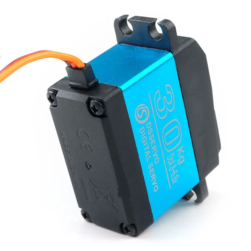 

1PC Metal DS320 Digital Servo 30kg Large Torque Waterproof Steering Gear Blue Rudder for RC Car Model DIY Spare Parts