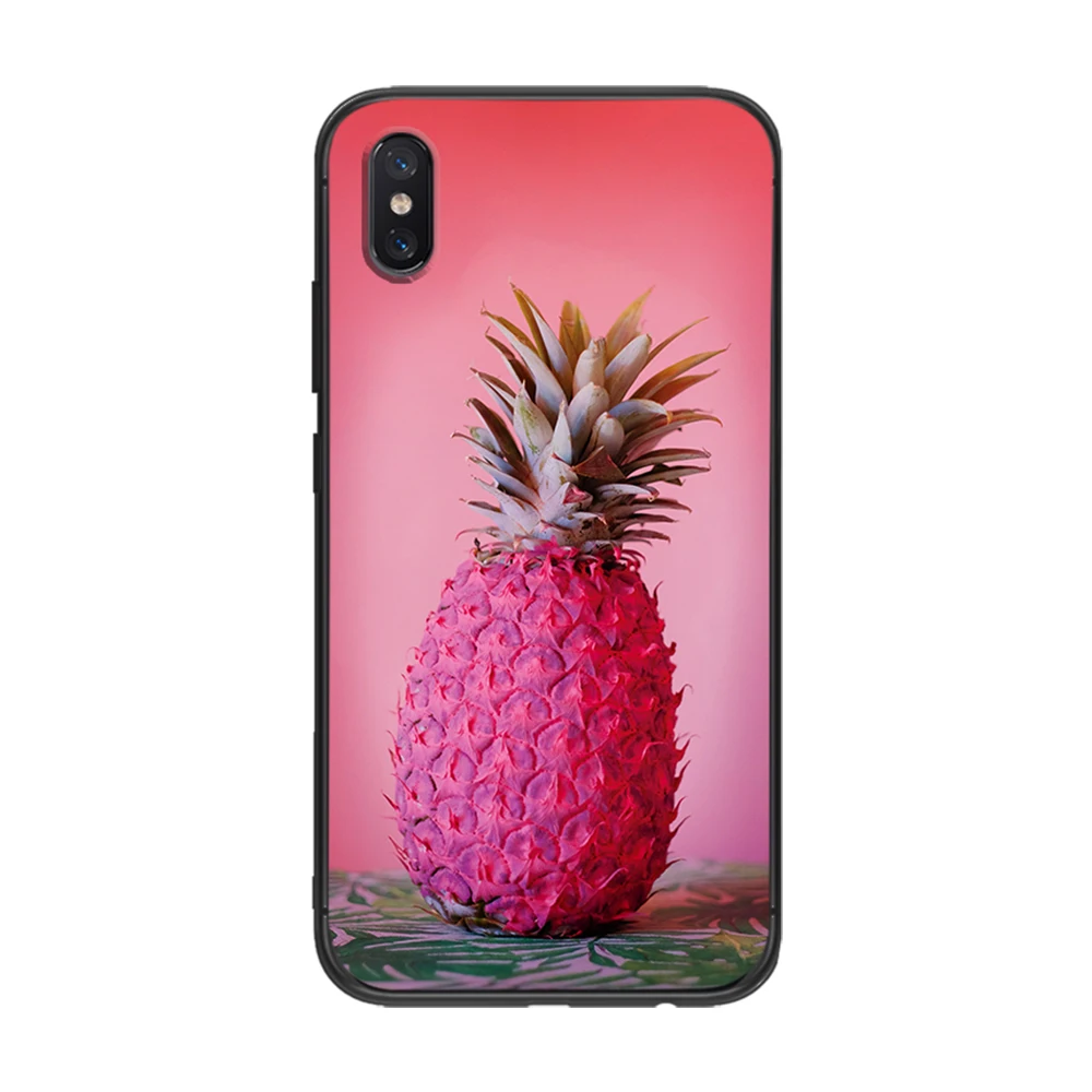 Красивый мягкий ТПУ чехол с рисунком ананаса для Xiaomi Redmi Mi6 8 9 A1 A2 F1 Plus 5/5 M8 Lite