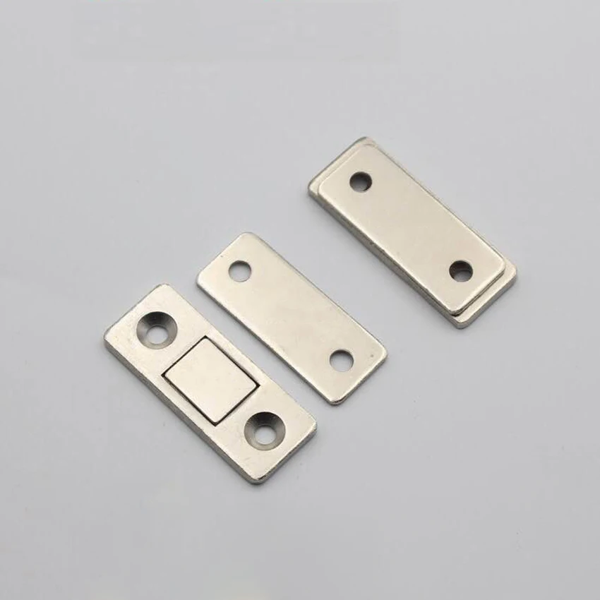 

1 Pair Strong Magnetic Door Catch Cabinet Magnet Ultrathin Furniture Latch for Sliding Door Closer Cupboard Closet Catches