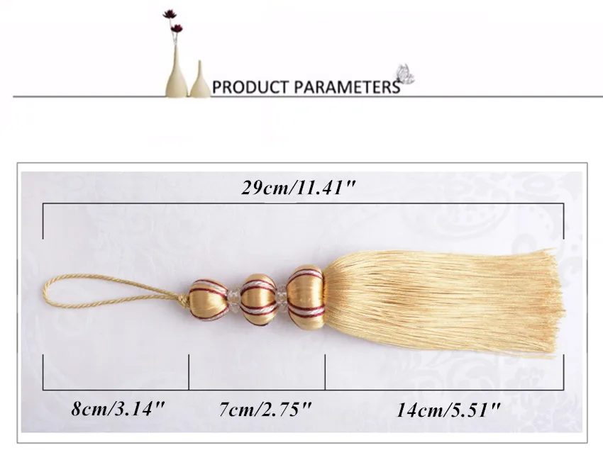 2 шт. декоративные занавески с бахромой и кисточками | Дом сад