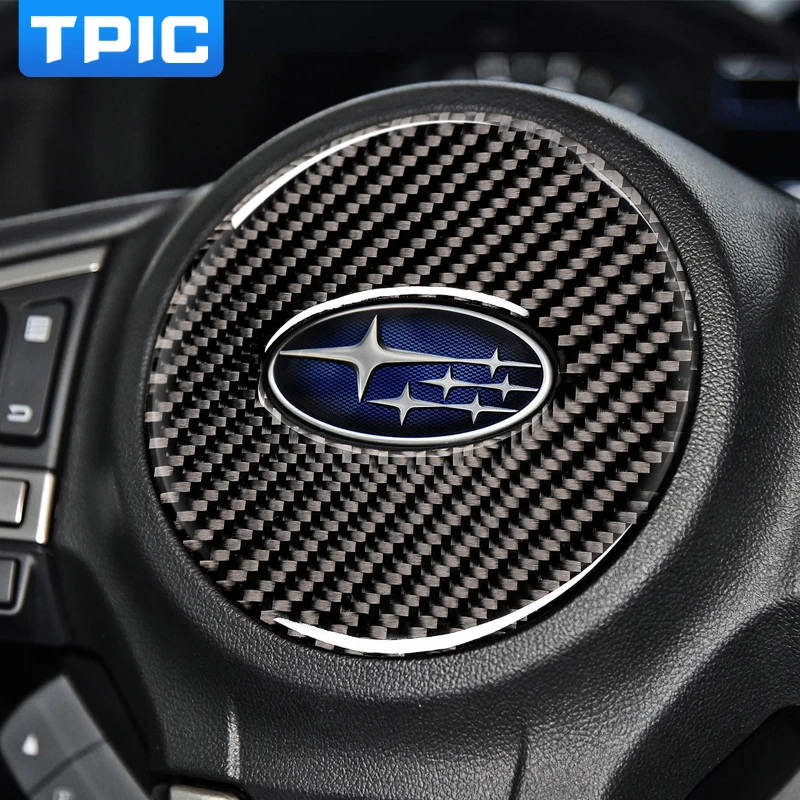 TPIC стикер на руль для Subaru Forester украшение салона автомобиля из углеродного