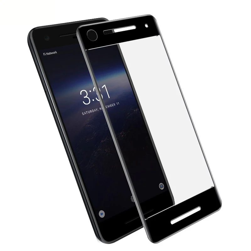 Защитное стекло закаленное с полным покрытием для Google Pixel 2|Защитные стёкла и