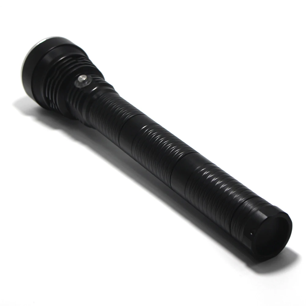 Barato Linterna De Buceo Superbrillante, IP68, Resistente Al Agua, Profesional, Funciona Con Batería De 26650 Y Cuerda De Mano