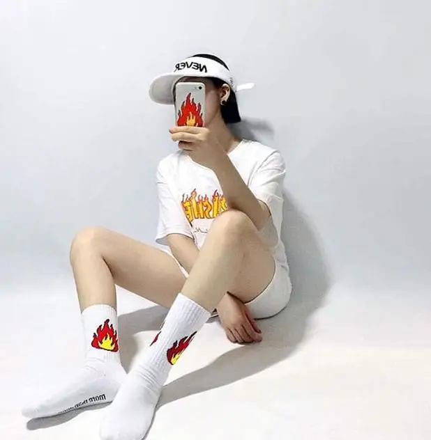 Новинка Модные вязаные носки в стиле k-pop для мужчин и женщин | Женская одежда