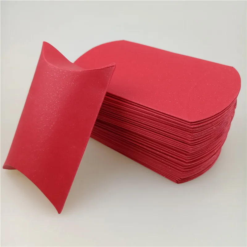 Daak15 Red 6X2,5X9 см 12 шт./пакет Цветной вечерние Бумага Подушка конфеты Коробки Свадебная вечеринка конфет Подарочная коробка на день рождения, фестиваль, расходные материалы - Цвет: Daak15 Red