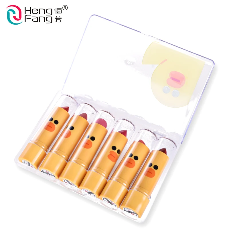 1 Набор = 6 шт губная помада с эффектом длительного увлажнения 3 стильные