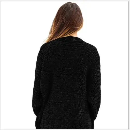 Women Sweater 2018 New Autumn Loose Solid Single-Breasted Cardigans Female Outwear Fashion Casual Long Sleeve Plus Size |